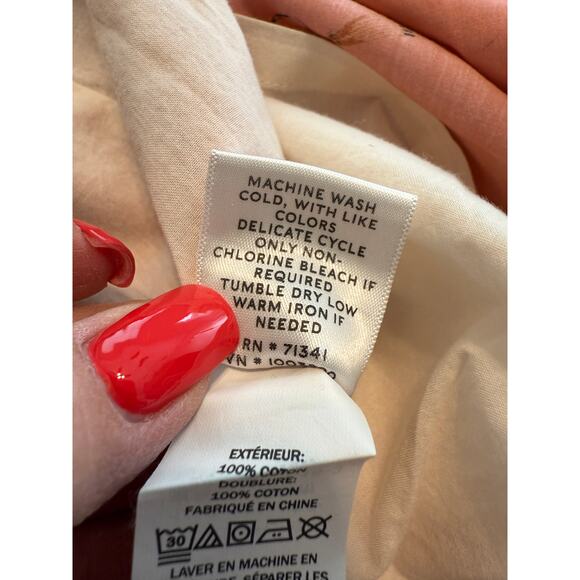 Women's L.L. Bean Coral Fly Fishing Print Mini Skirt Size Small New - Picture 6 of 10